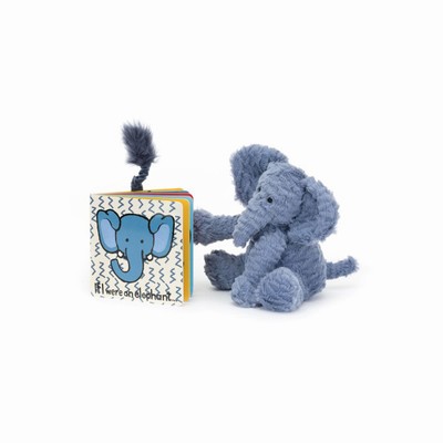 Jellycat If I Were An Elephant Board and Fuddlewuddle Elephant Medium UK | 09436WPNV